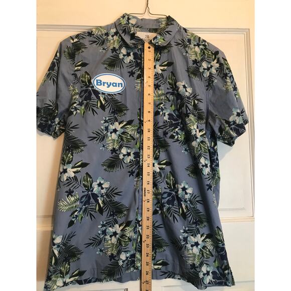 28 PALMS owling Shirt Men's XL Short Sleeved 100% Cotton - Picture 7 of 10